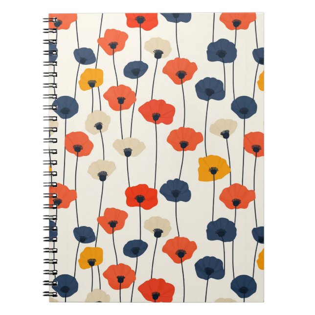 Färgfläckar mönster anteckningsbok (Framsidan)