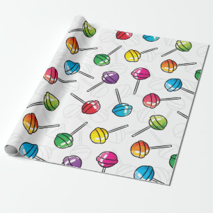 Färgfläckar mönster presentpapper