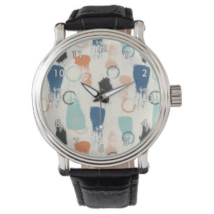 Färgfläckar och färger armbandsur