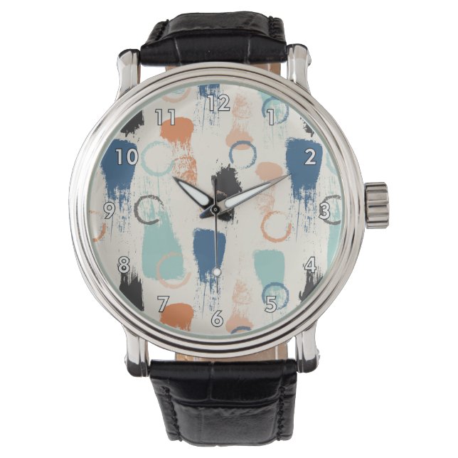 Färgfläckar och färger armbandsur (Framsida)