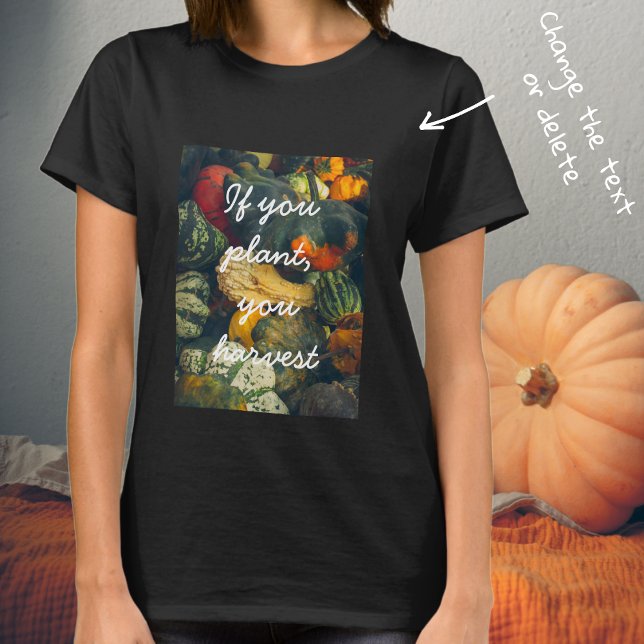 Färgfläckar och pumpor från hösten t shirt (Skapare uppladdad)