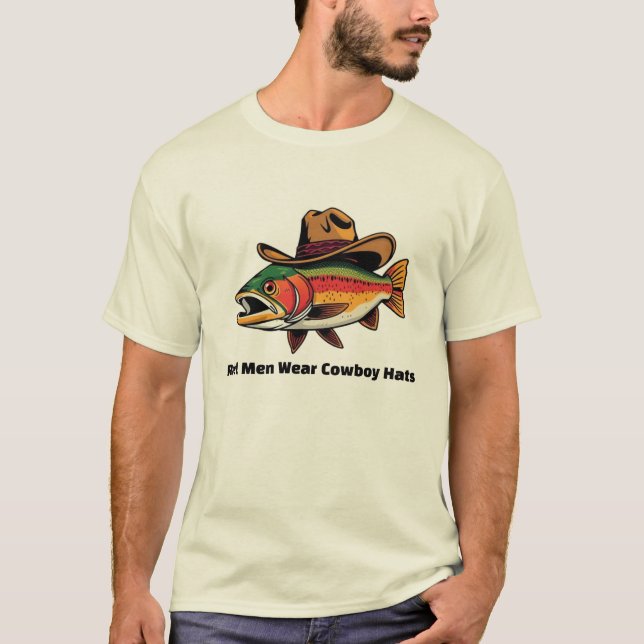 Färgfläckar på Bäran Manar  Cowboyhattar T Shirt (Framsida)