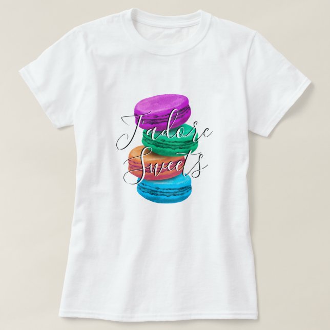 Färgfläckar på Fransk illustrerar skjortan T Shirt (Design framsida)