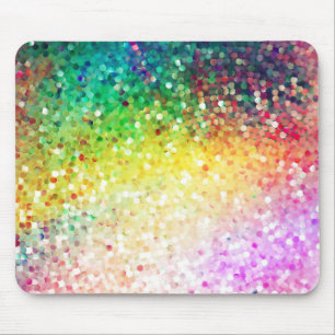 Färgfläckar Pastel Tones Retro Glitter Musmatta