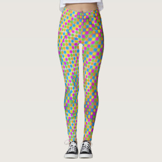 Färgfläckar Pickleball Polkadots Leggings