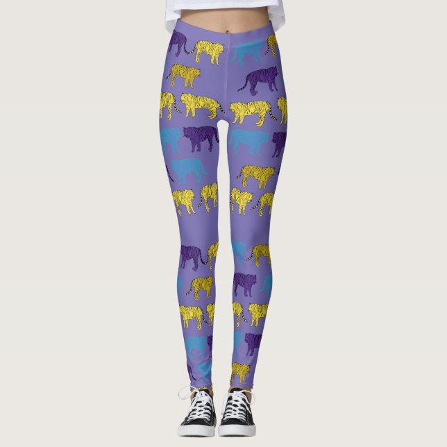Färgfläckar, pop Art Anima Leggings (Framsida)