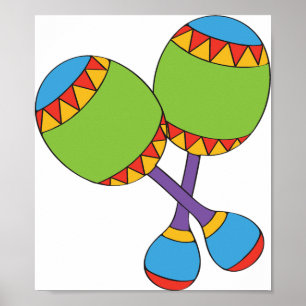 Färgfläckar Poster