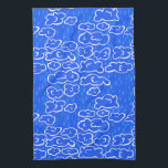 Färgfläckar Rain Blue Mönster Kökshandduk<br><div class="desc">Dekorera ditt kök med den här coola konsthandduken. Gör en underbar uppvärmning,  födelsedag eller bröllop! Du kan anpassa den och även lägga till text. Kolla min butik för mycket mer färg och mönster!</div>