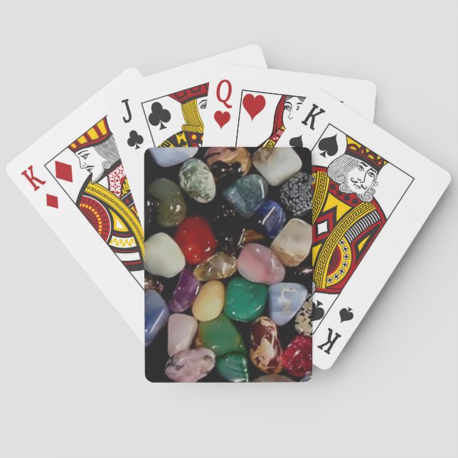 Färgfläckar som spelar upp kort casinokort (Baksidan)