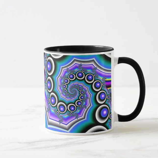 Färgfläckar Spiral Mugg (Höger)