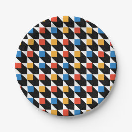 Färgfläckar Tallrikar