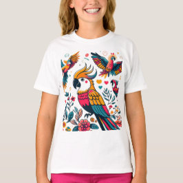 Färgfläckar Tropical Art T Shirt