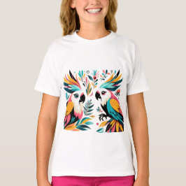Färgfläckar Tropical Art T Shirt