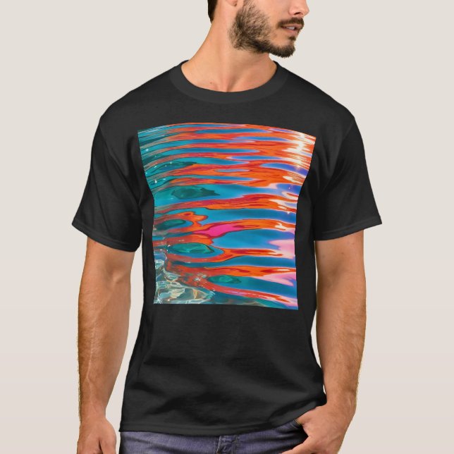 Färgfläckar vid Vatten T Shirt (Framsida)