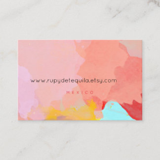 Färgfläckar visitkort