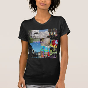 Färgfläckat Bilder från Schweiz av Celeste Sheffey T-shirt