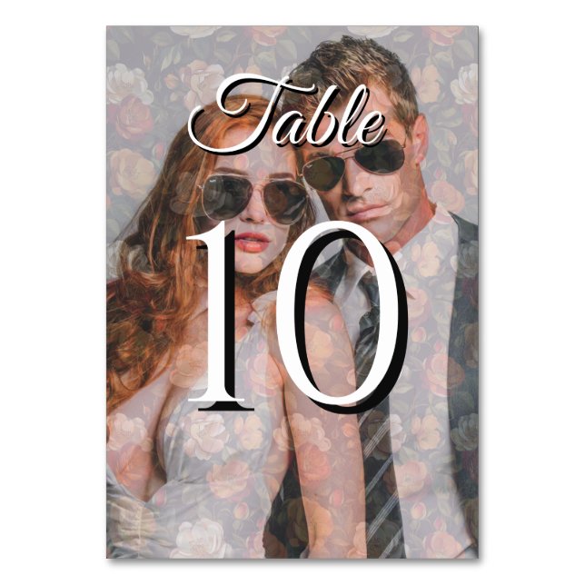 Färgfläckat Bordsnummer Ro Finare Bröllop (Framsidan)