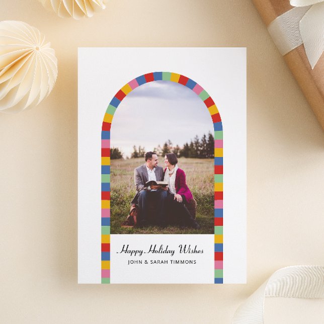 Färgfläckat Gräns Arch-foto jul-Helgdag Vykort (Skapare uppladdad)