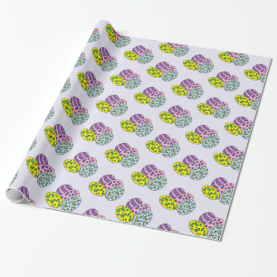 Färgfläckat Påskägg Presentpapper