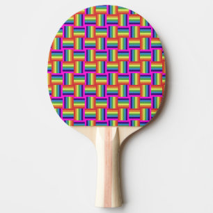 Färgfläckblock Mönster Pingisracket