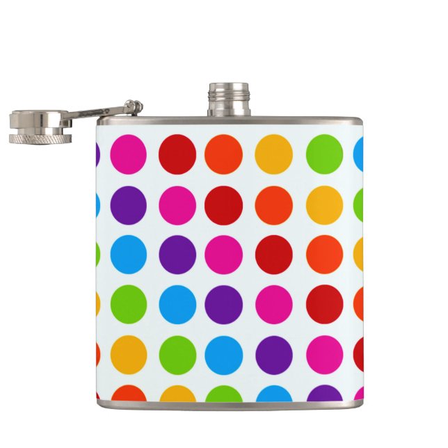 Färgfläckcirklar mönster fickplunta (Öppnad)