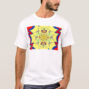 Färgfläckdesign för Bright blommigt T-shirt