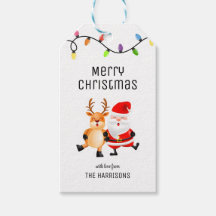 Färgfläcken Ljus Santa Reindeer jul