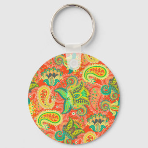 Färgfläckfri paisley mönster OtterBox iP Nyckelring