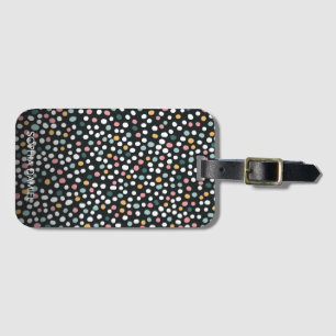 Färgfläckfri polka dots Pastel Mönster Bagagebricka