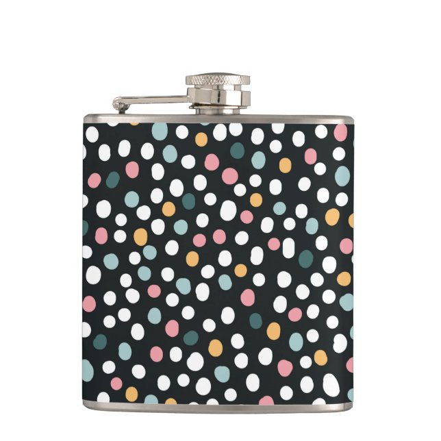Färgfläckfri polka dots Pastel Mönster Fickplunta (Framsidan)