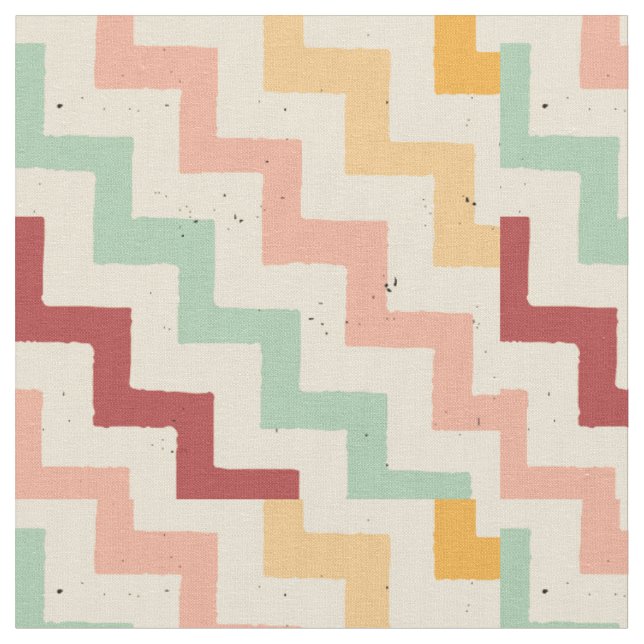 Färgfläckfri Zig-Zag eller Chevron Mönster Tyg (Närbild)