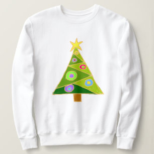 Färgfläckig Abstrakt i Julgran till Bära T Shirt