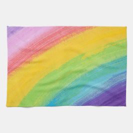 Färgfläckig akryl, regnbåge Mönster | Kökshandduk