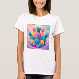 Färgfläckig ananas t shirt