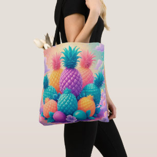 Färgfläckig ananas tygkasse