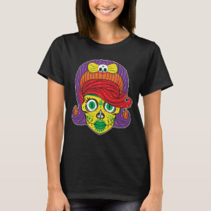 Färgfläckig bild av sockret t shirt