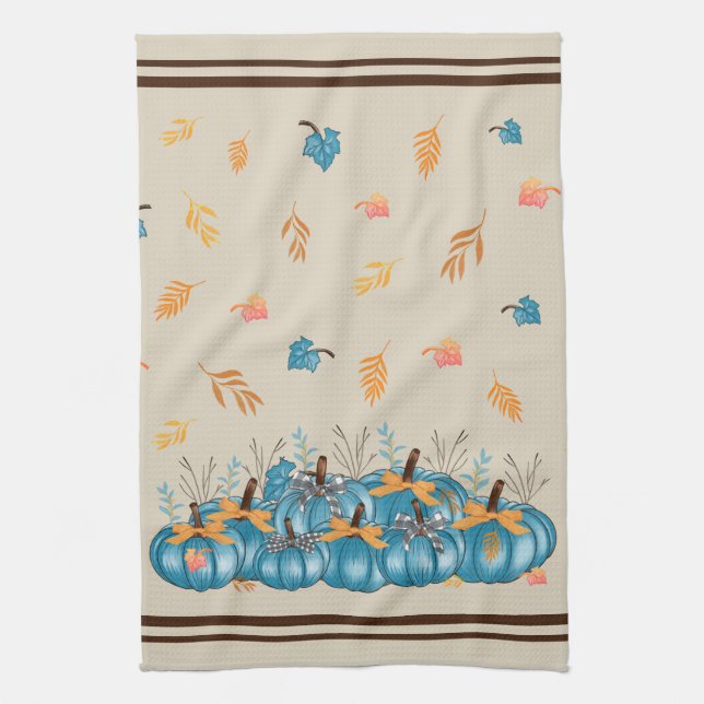 Färgfläckig blåpumpor Beige Kitchen Towel Kökshandduk (Vertikal)