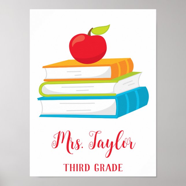 Färgfläckig Bokar Poster (Framsidan)