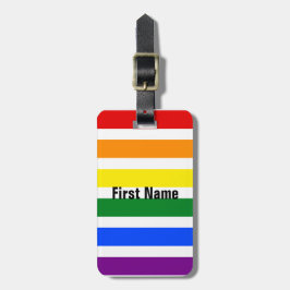 Färgfläckig Bright Lycklig Rainbow Rand Bagagebricka