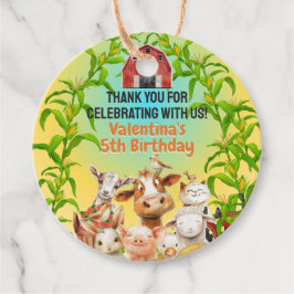 Färgfläckig Cute Boskap Red Barn Tack Gåvor Etiketter