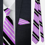 Färgfläckig Cute Rand Mönster Neck Tie Slips<br><div class="desc">Färgfull Cute Rand Mönster-nackslips.</div>