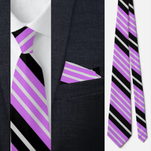 Färgfläckig Cute Rand Mönster Neck Tie Slips