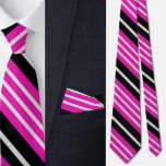 Färgfläckig Cute Rand Mönster Neck Tie Slips<br><div class="desc">Färgfull Cute Rand Mönster-nackslips.</div>