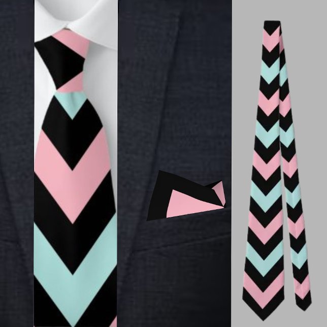 Färgfläckig Cute Rand Mönster Neck Tie Slips (Skapare uppladdad)