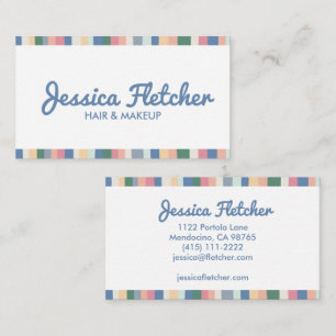Färgfläckig dammskig Rand-minimalist Visitkort
