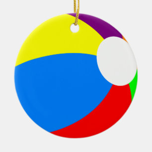 Färgfläckig Dubbla Boll Sided OrnamRound Julgransprydnad Keramik
