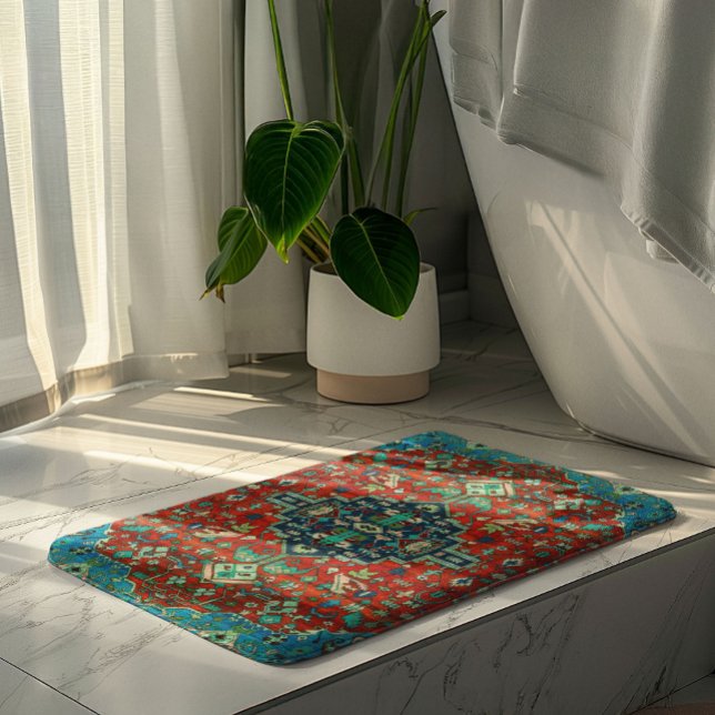 Färgfläckig etnisk Matta-design Badrumsmatta (Skapare uppladdad)