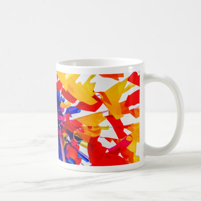 Färgfläckig flaggor kaffemugg (Höger)