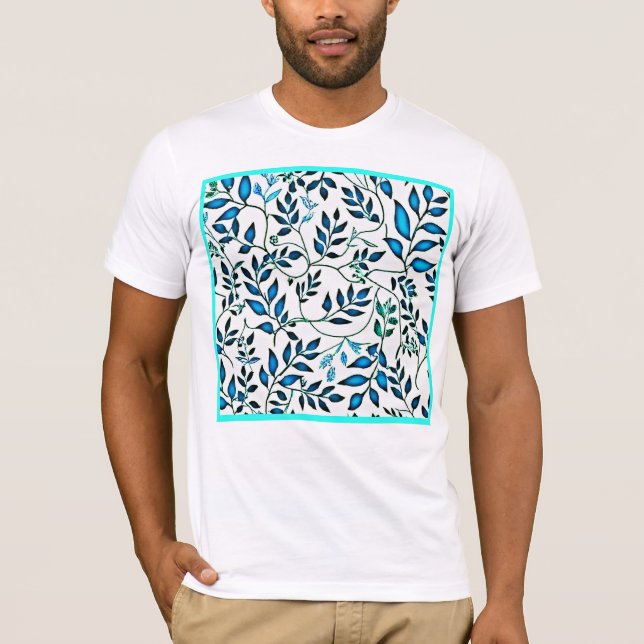 Färgfläckig flytande Mönster Art T Shirt (Framsida)