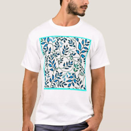 Färgfläckig flytande Mönster Art T Shirt
